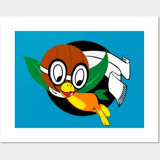 Orange Bird Pilot Posters and Art